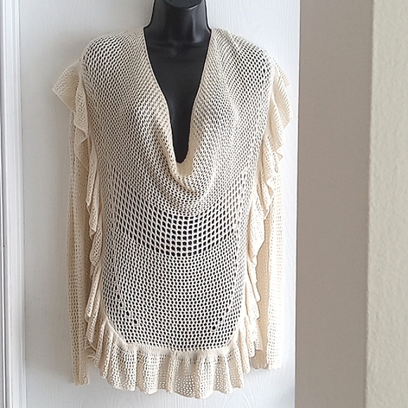 A19 ⭐️ Host Pick ⭐️ x 2  Anthropologie | Angel of the North Crochet Sweater - Picture 6 of 11